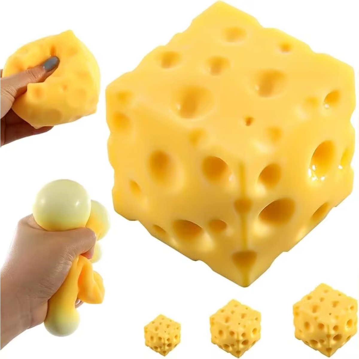 Food & Snacks Pdf - Palla Antistress a Forma di Formaggio,