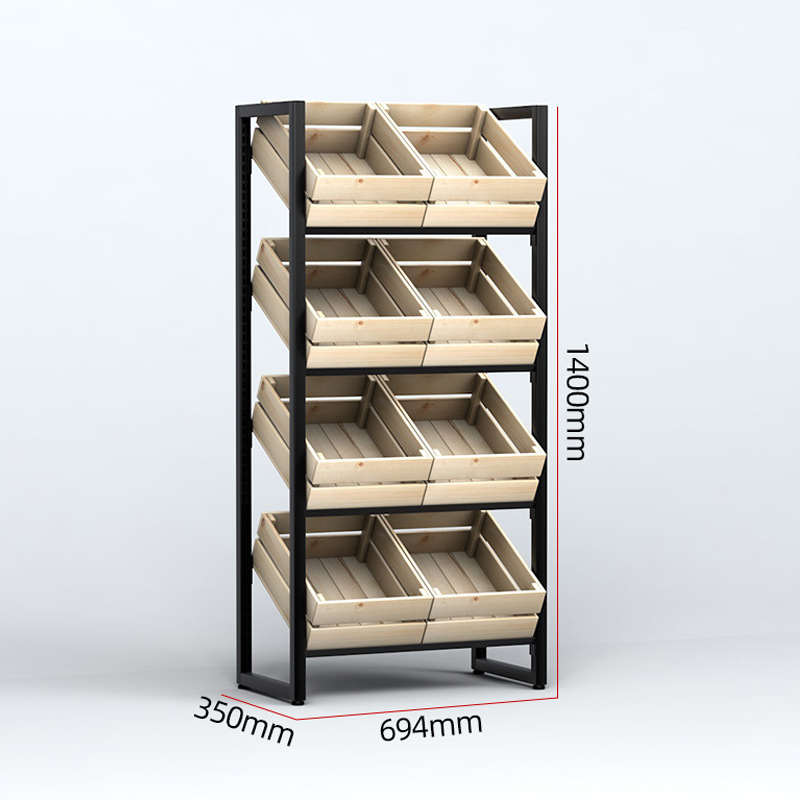 Food Snacks To Buy - Scaffale per snack in legno massello