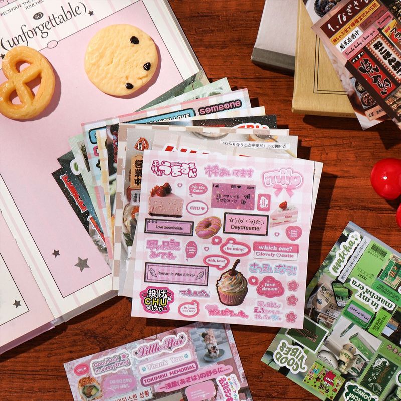 30 Pezzi di Adesivi Estetici V - Food Snacks Label recensione e prezzo