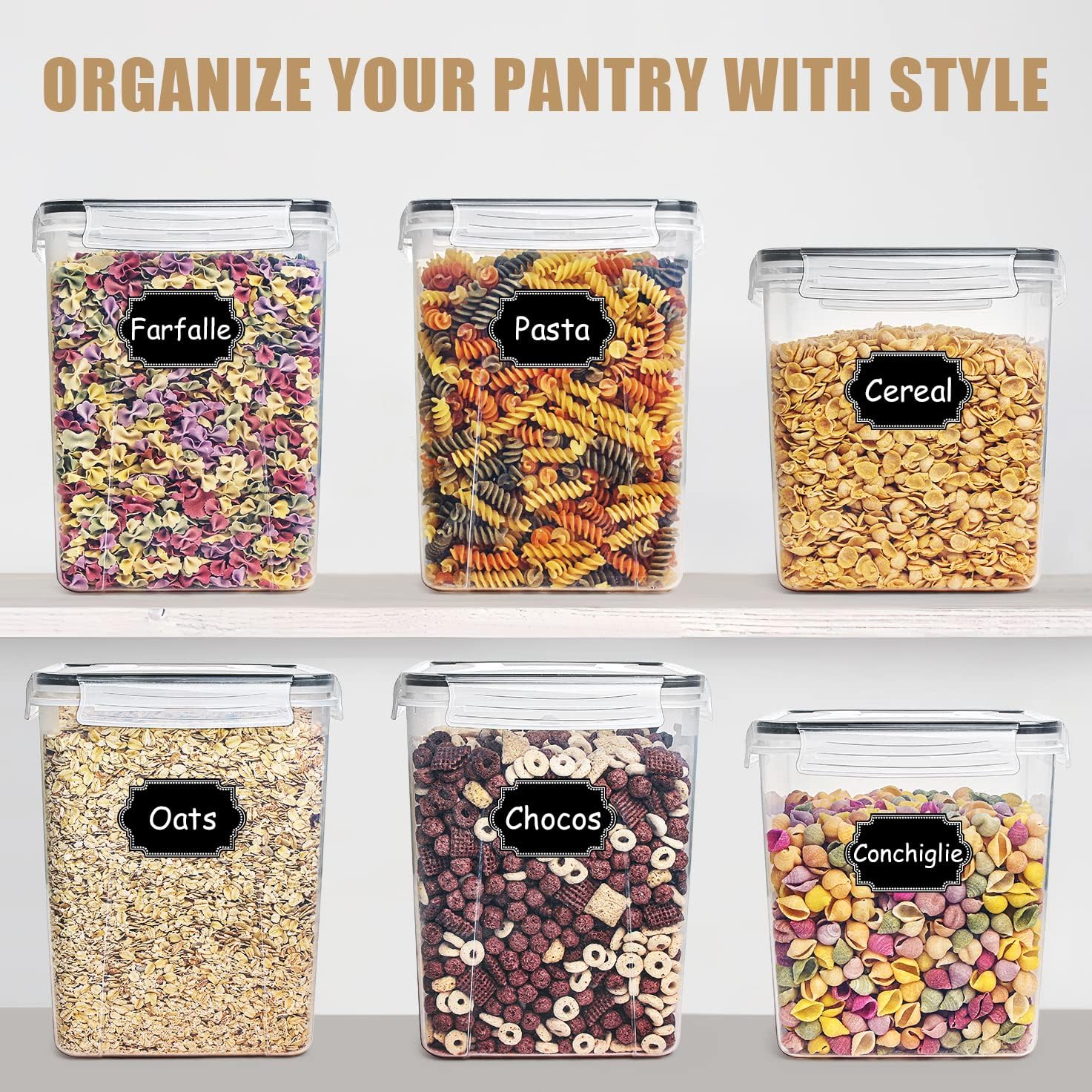 Tyrixma, set da 4 contenitori  - Food Snacks Label recensione e prezzo