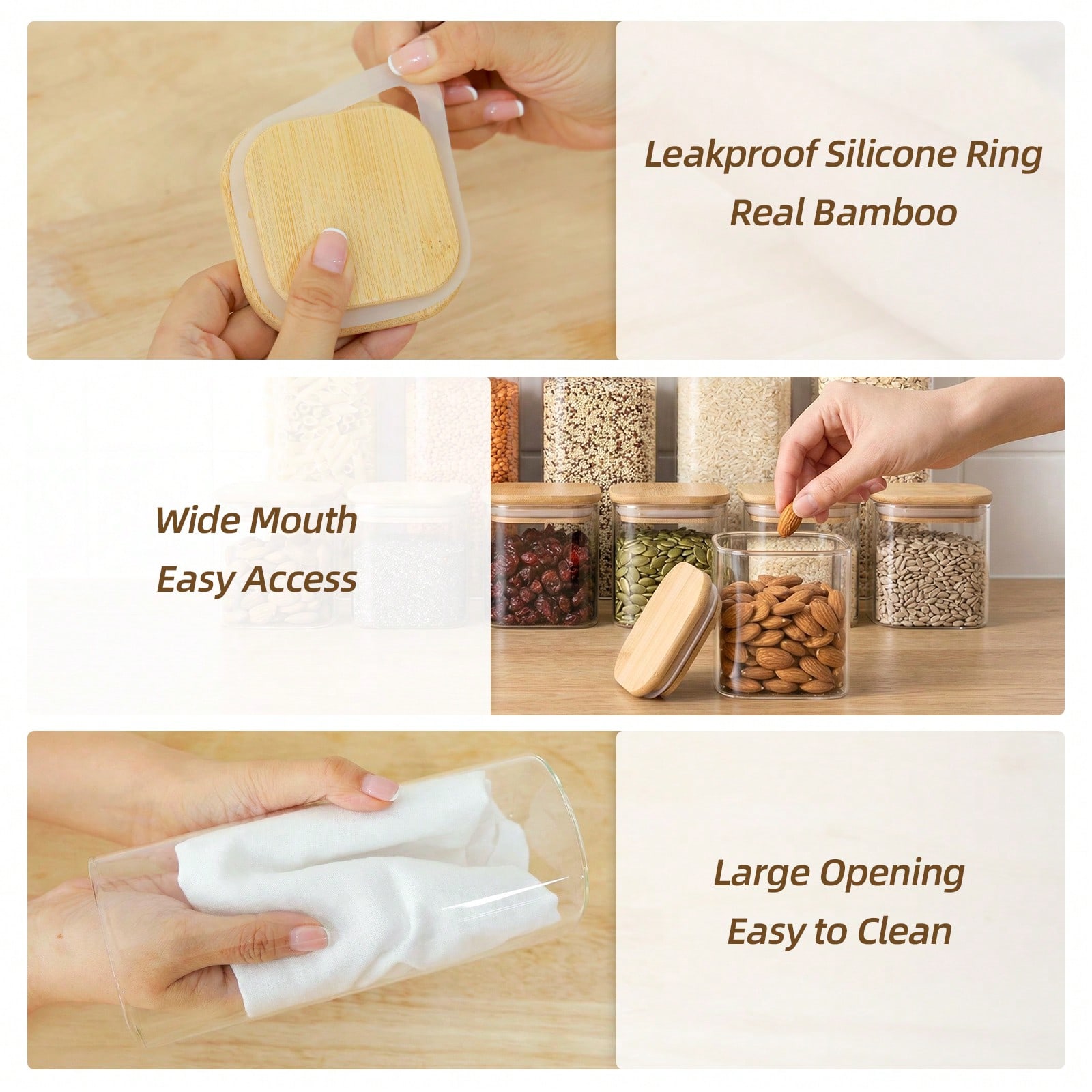 Contenitori in vetro per alime - Food Snacks Label recensione e prezzo