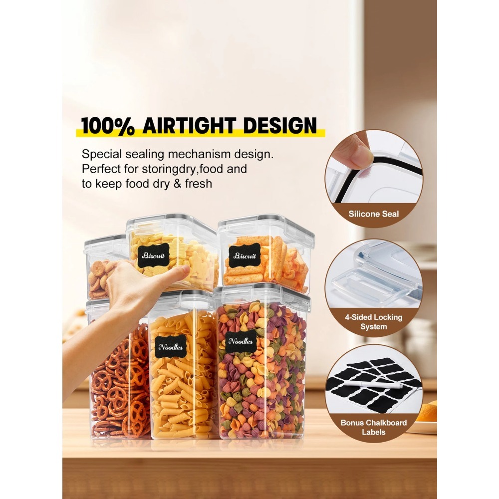 Set da 24 contenitori ermetici - Food Snacks Label recensione e prezzo
