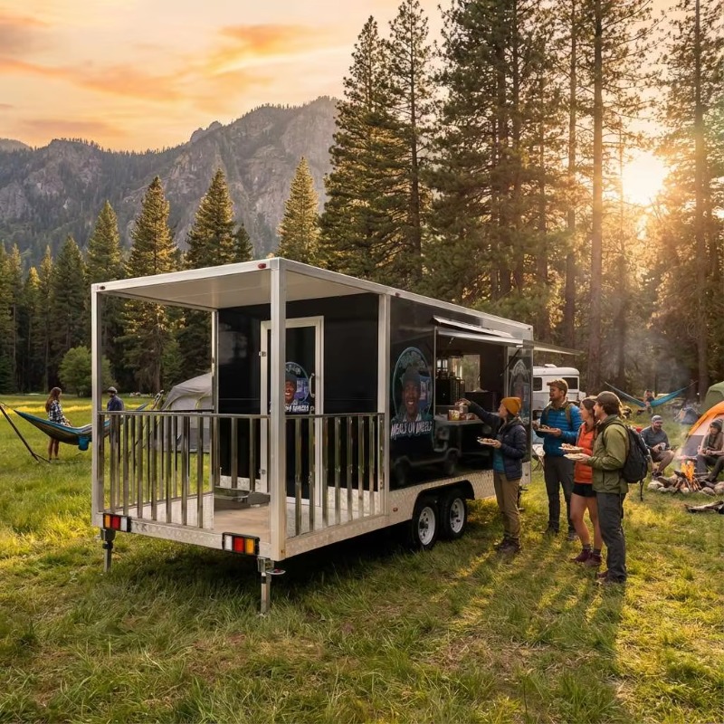 Carrello Rimorchiabile Blu Per - Food Snacks To Sell recensione e prezzo